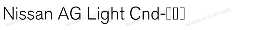 Nissan AG Light Cnd字体转换 Nissan AG Light Cnd字体转换